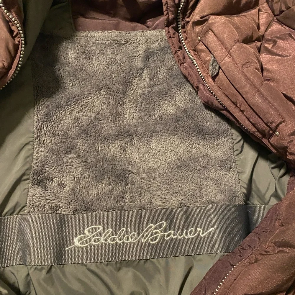 Eddie Bauer Down women’s  mid thigh Parka size Small petite‎